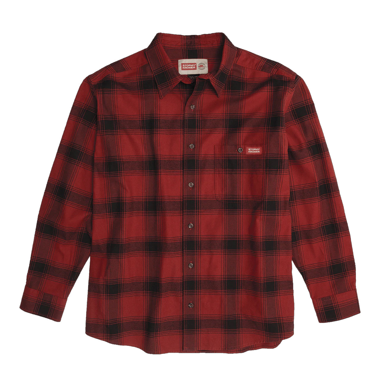 fitted lace wedding dress Men's Kurt Plaid Flannel Shirt in Red main image 0