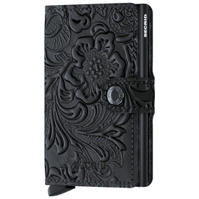 Secrid Ornament Embossed Leather Miniwallet - MOr