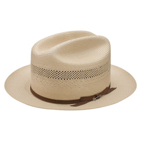 Stetson 10X Shantung Straw Open Road Vented Hat