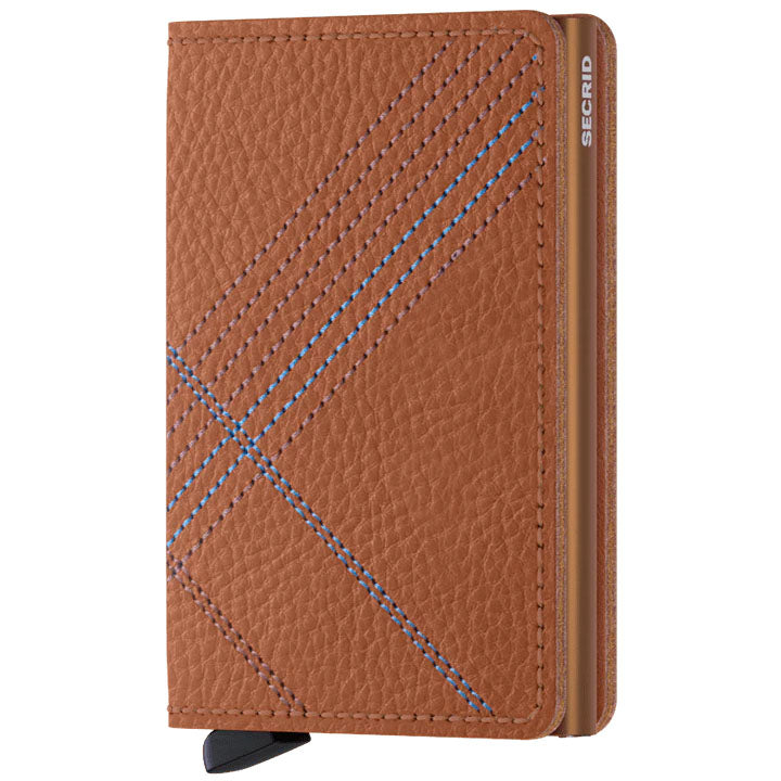 Secrid Stitch Linea Vegetable Tanned Leather Slimwallet - SSt