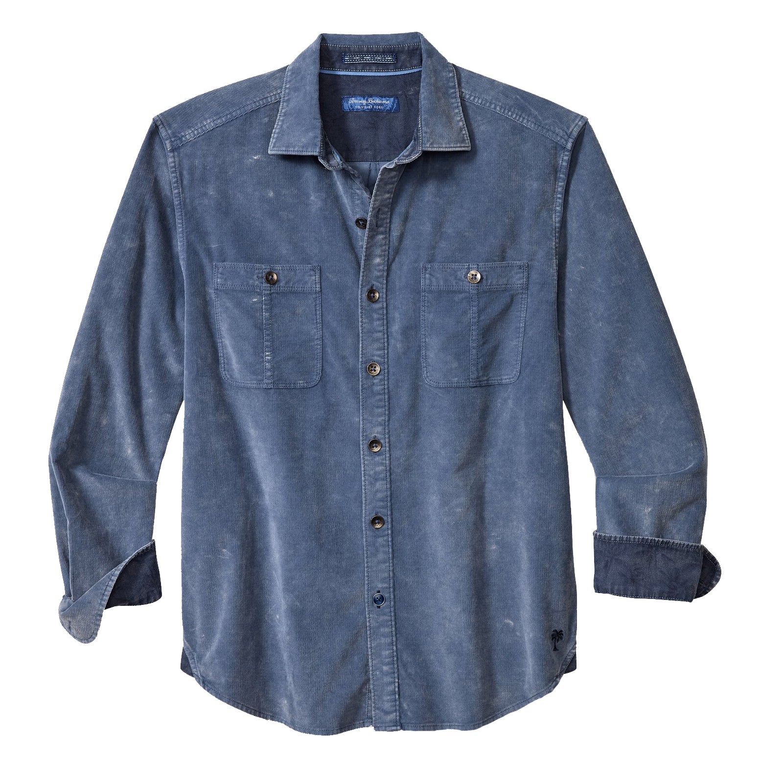 Tommy Bahama Coastline Cord Sun Fade 2 Pkt Men's Jacket Bering Blue : 2XL