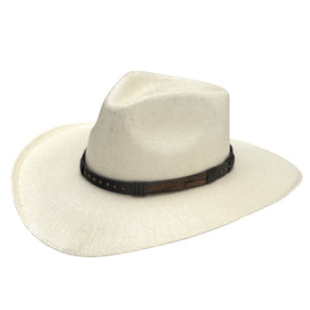 Stetson Bighorn Bangora Straw Hat - 0