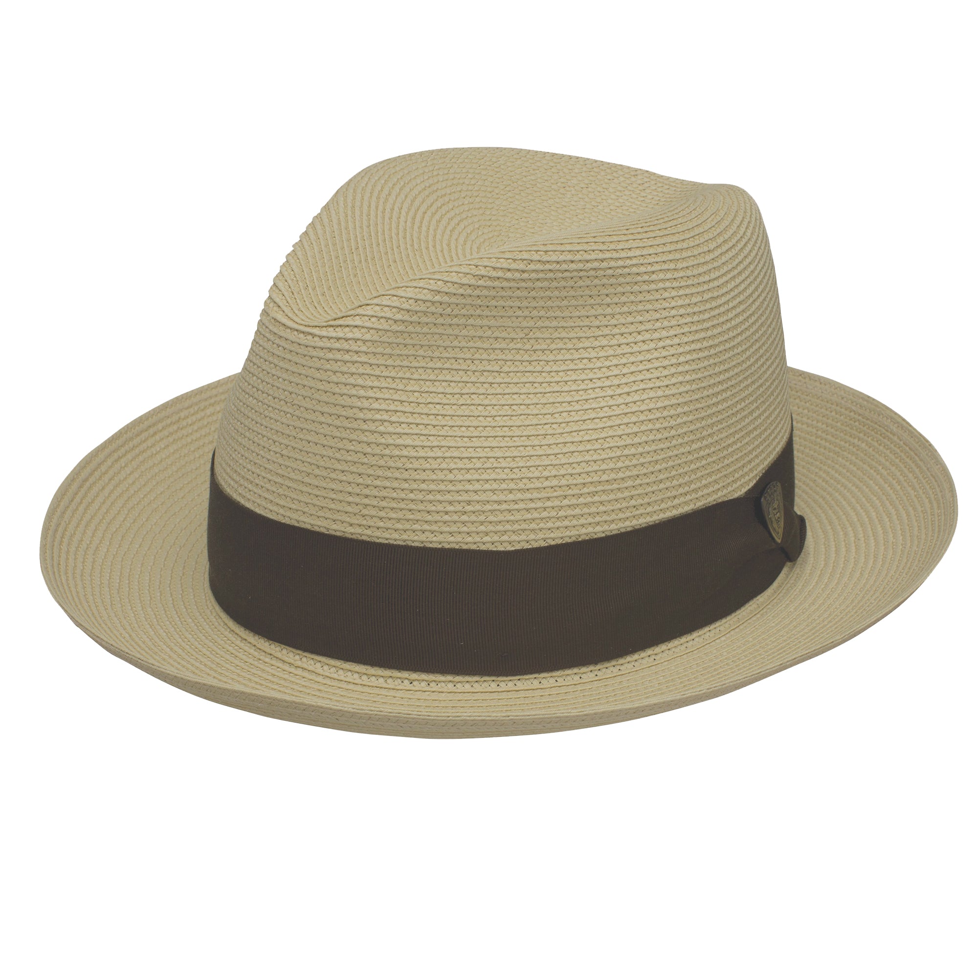 Dobbs Rosebud Straw Fedora Hat in Sand