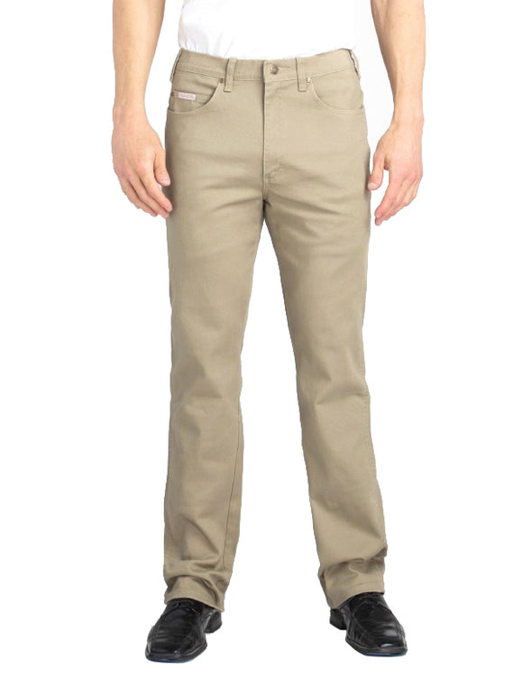 Grand River Stretch Jeans in Khaki - Extra Big (56 - 68 Waist)