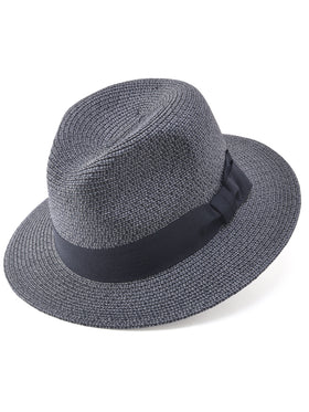 Broner 'Suitable' Marled Paper Hat in Navy