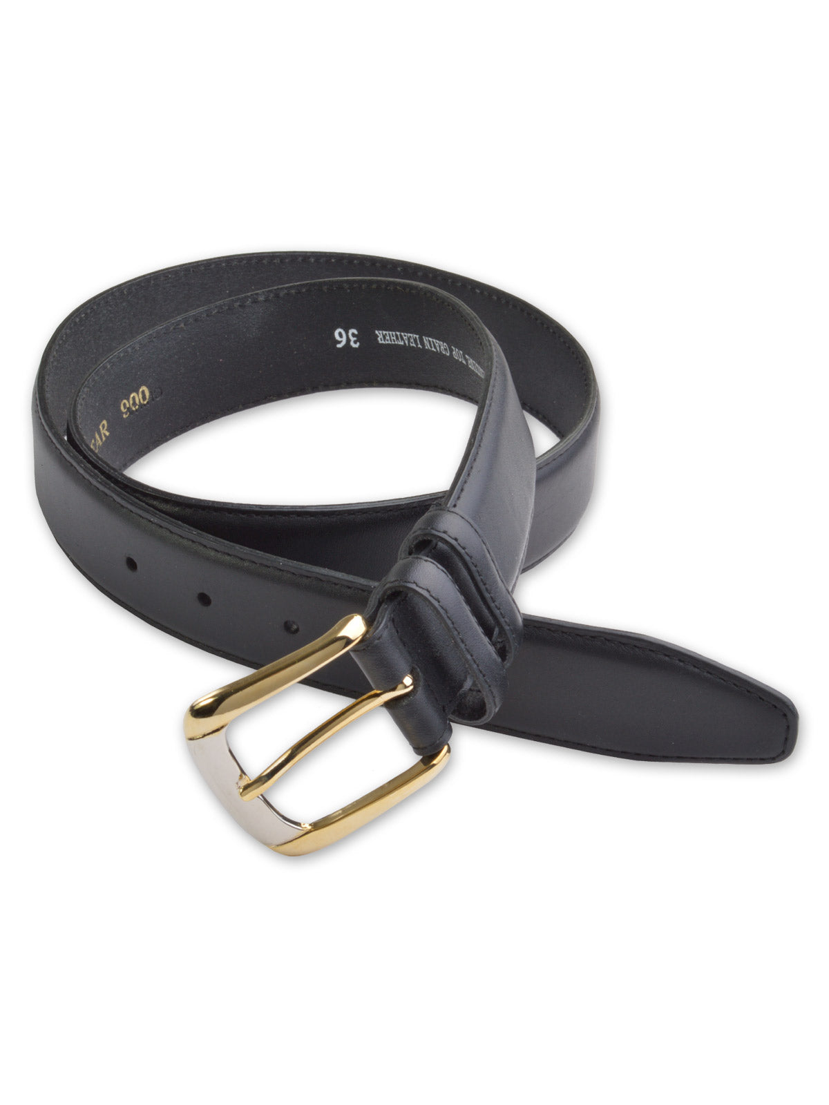 Marc Wolf Leather Dress Belts (56 - 70) Black / 64 Marc Wolf Leather Dress Belts (56 - 70) Black / 64