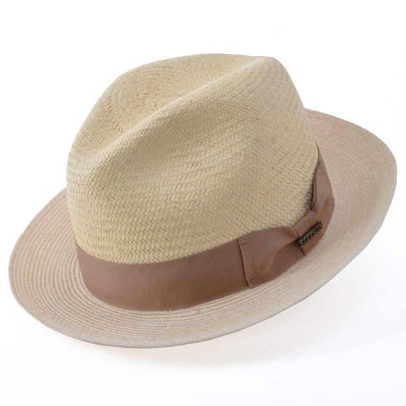 Stetson Aston Hemp & Panama Straw Fedora Hat