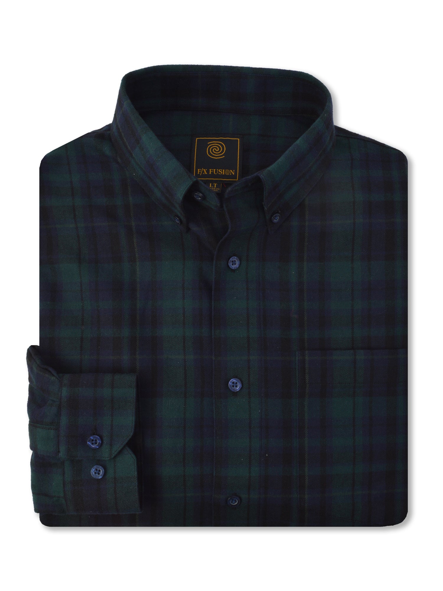 Westers raket Bewijs F/X Fusion Flannel Plaid Shirt in Green - Tall Man Sizes | Muldoon's Men's  Wear