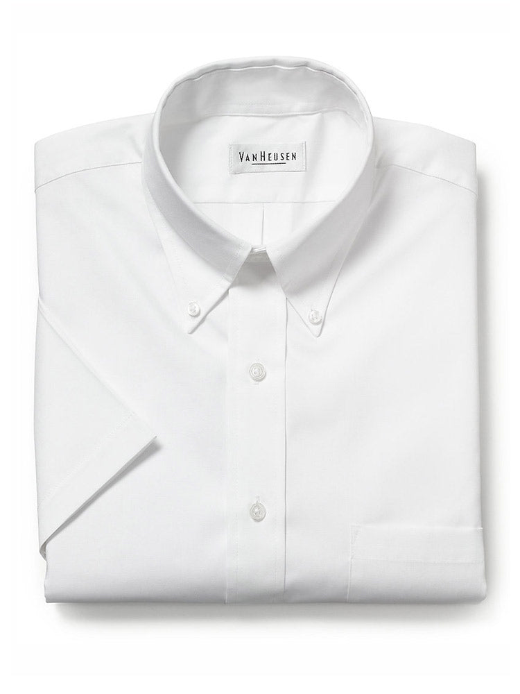 Van Heusen Short Sleeve Pinpoint Dress Shirts Van Heusen Short Sleeve Pinpoint Dress Shirts