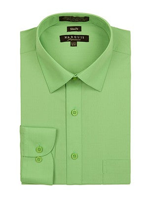 Marquis Men's Cotton Blend Slim Fit Dress Shirts - Marquis Men's Cotton Blend Slim Fit Dress Shirts -