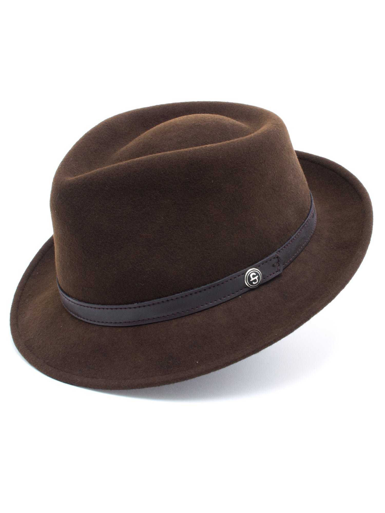 Stetson Brown Fedora Hat Sedona Wool Felt Fedora Hat – Village Hat Shop main image 2