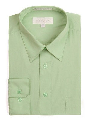 Marquis Men's Cotton Blend Dress Shirts - Big Man Sizes - SAGE