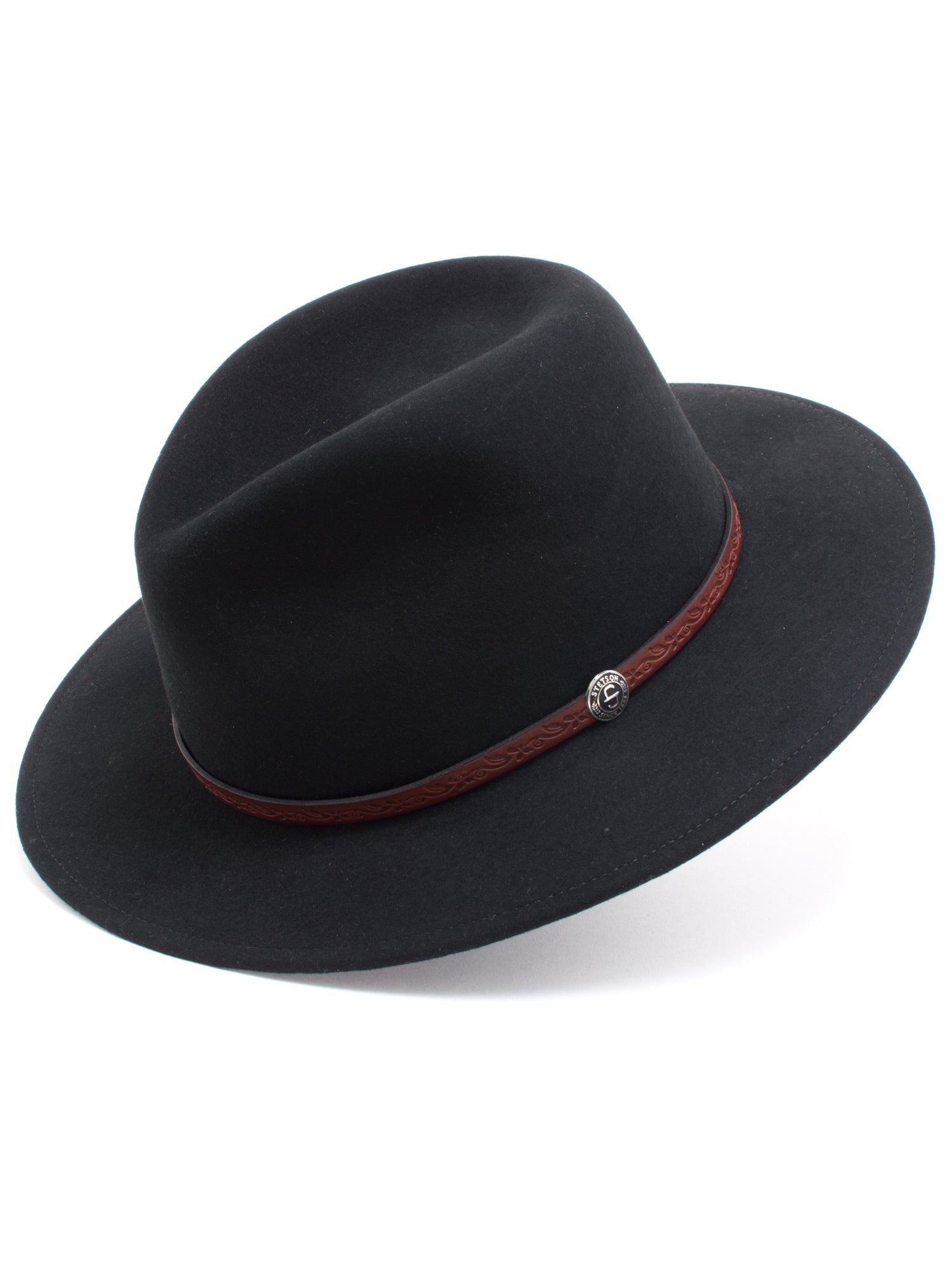 Stetson Crushable Black 100% wool felt hat Stetson Sturgis Crushable Wool Hat – McKinney Hat Company main image 3