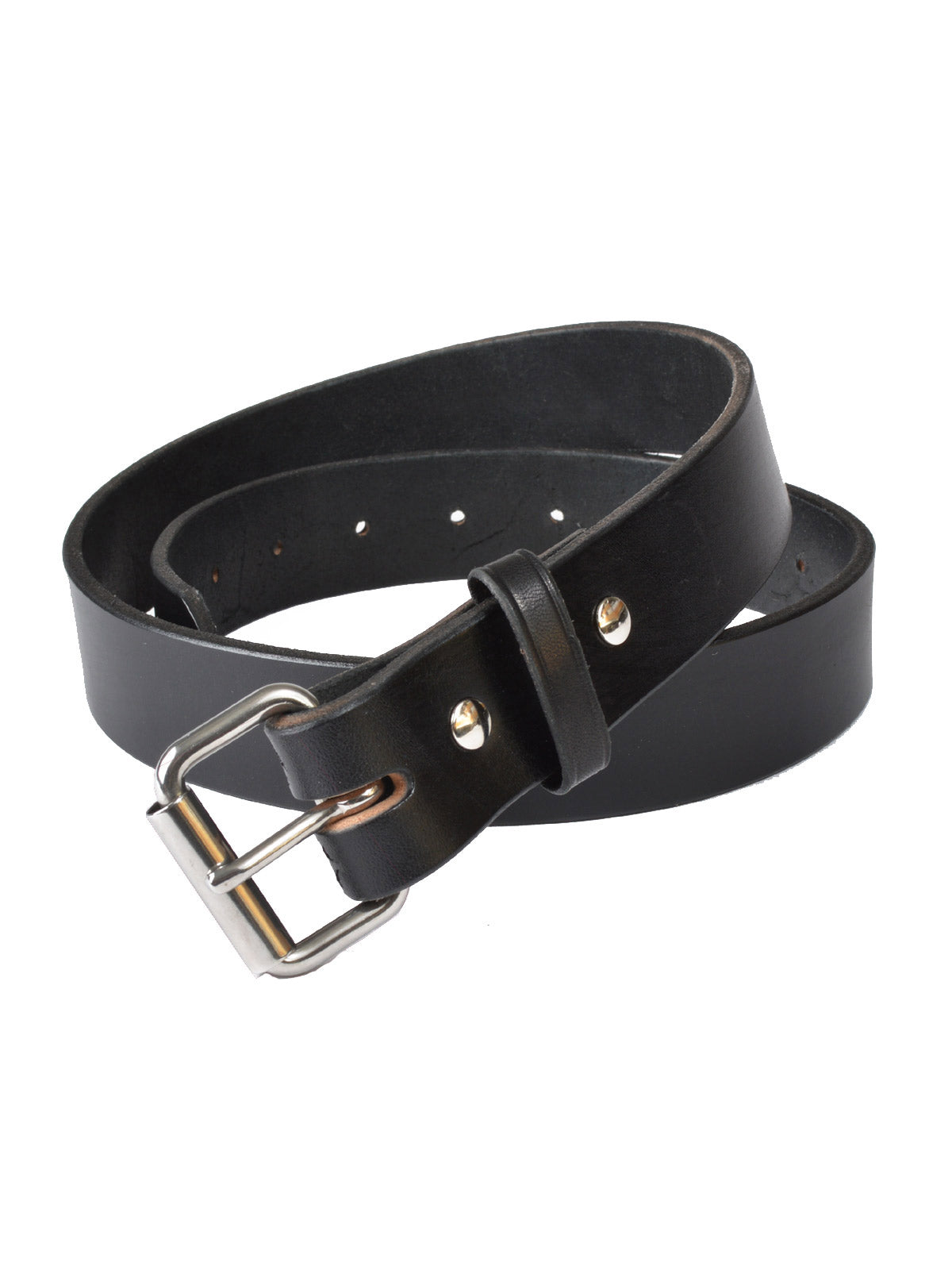 P&B Harness Full Grain Leather Belts in Black 305-R-BLK - Regular Sizes