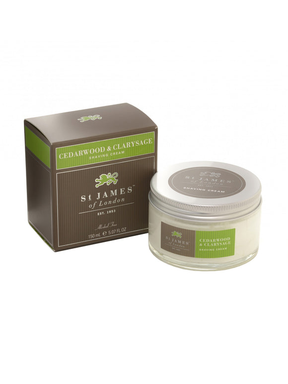 St James of London Cedarwood and Clarysage Shave Cream