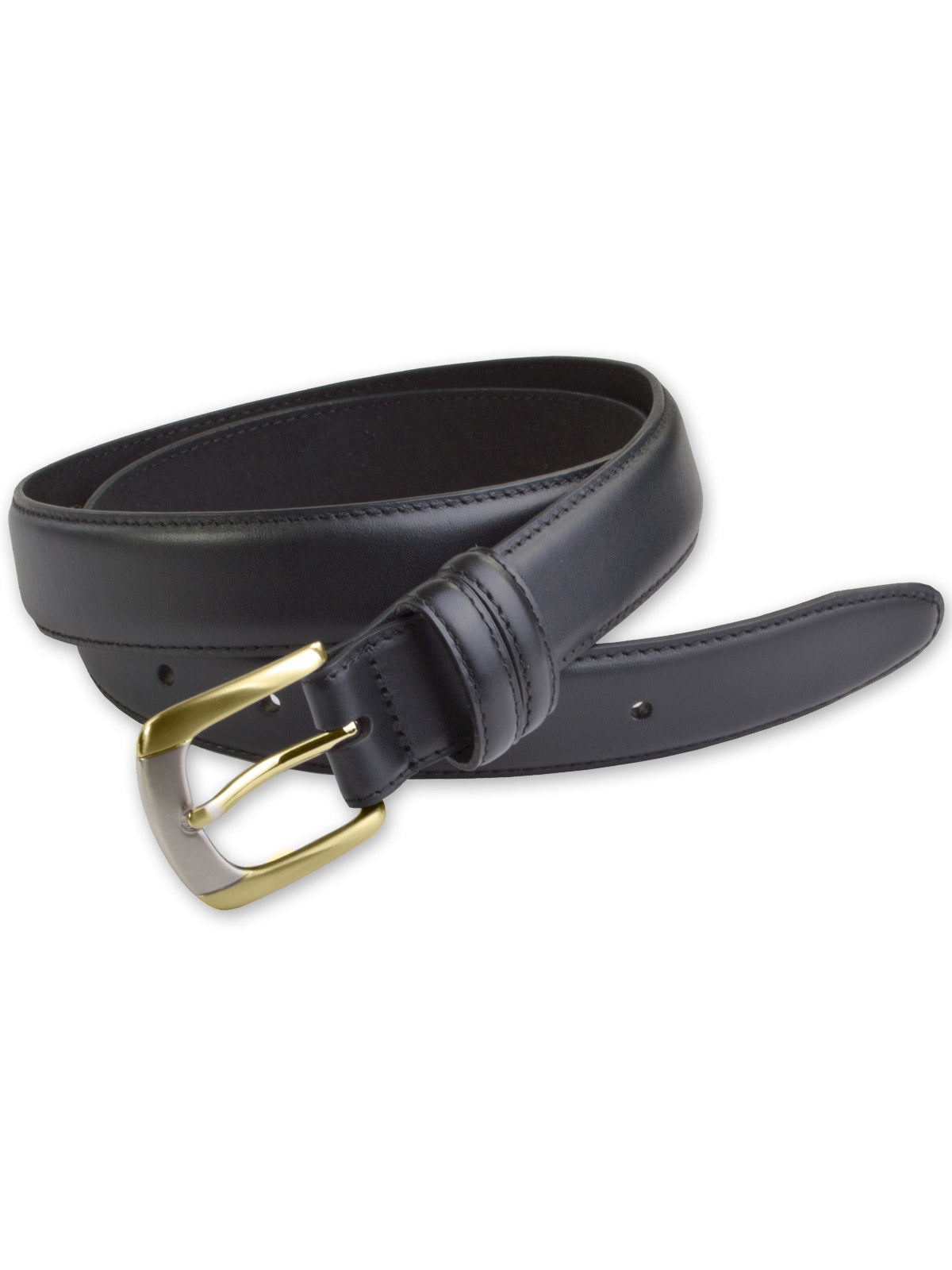 Marc Wolf Leather Dress Belts - Two Tone Buckle (56 - 66)
