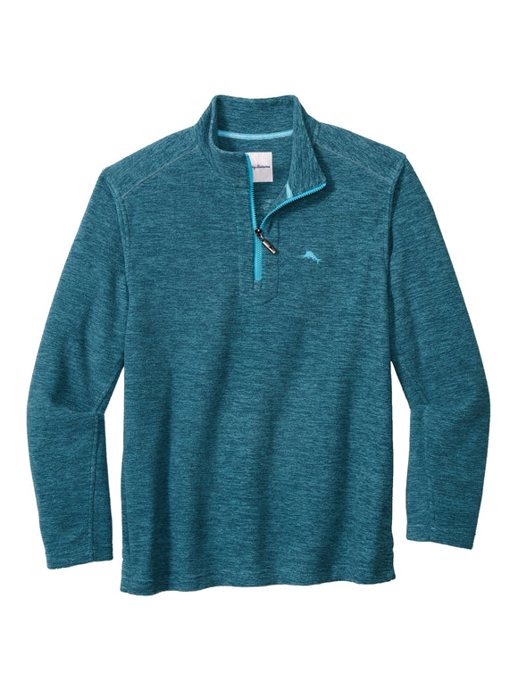 Tommy Bahama Cloud Peak 1/2 Zip in At Sea - Regular Sizes
