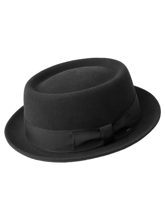 Bailey Darron Wool Pork Pie in Black