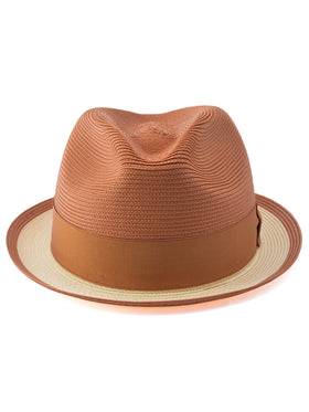 Dobbs Theadore Milan Straw Fedora Hat - 0