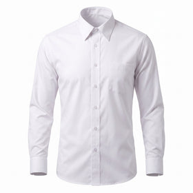 Marquis Men's Cotton Blend Slim Fit Dress Shirts in White - Tall Sizes