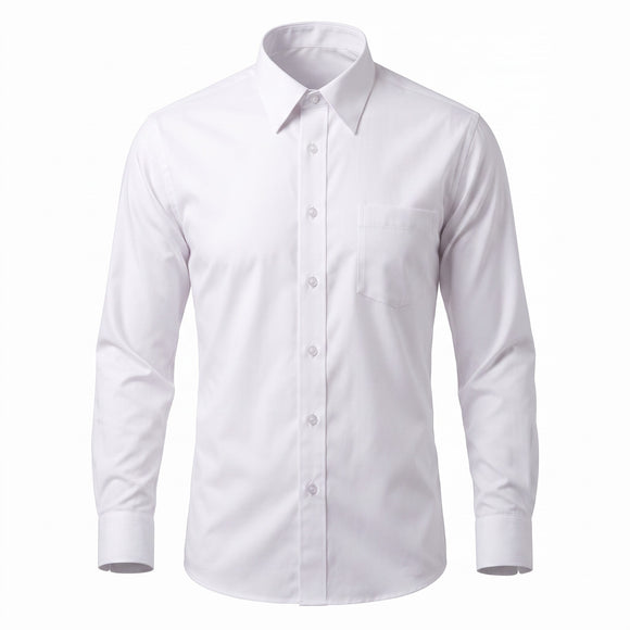 Marquis Men's Cotton Blend Slim Fit Dress Shirts in White - Tall Sizes