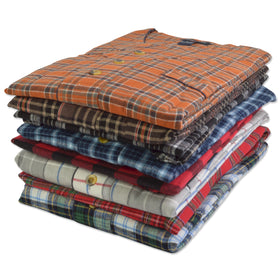 Foxfire 100% Cotton Flannel Men's Nightshirts - Tall Sizes - 0