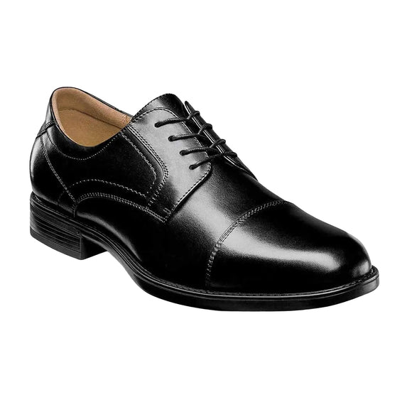 Florsheim Midtown Cap Toe Oxford in Black - D Width