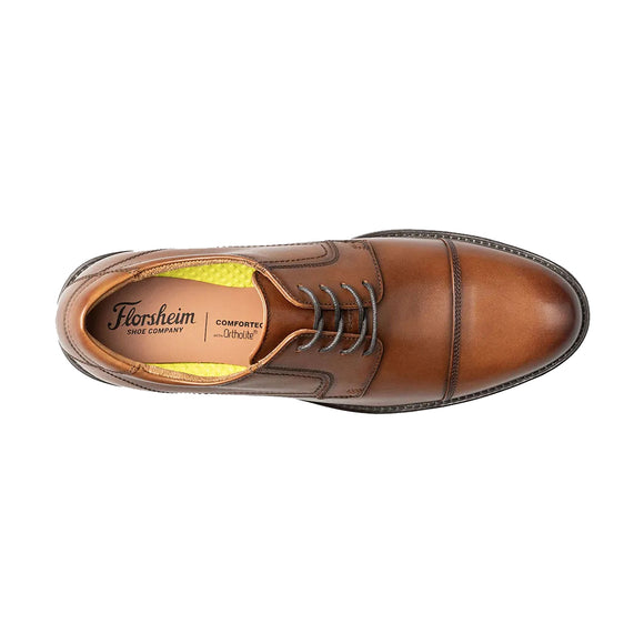 Florsheim Midtown Cap Toe Oxford in Cognac - EEE Width