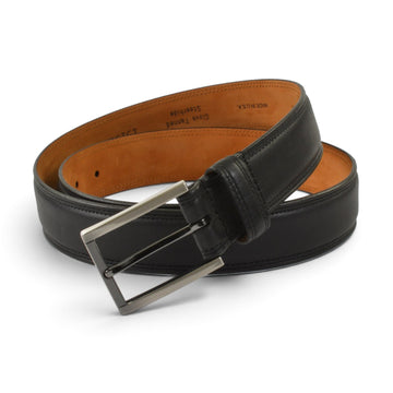 Lejon Glove Tanned Leather Dignitary Belts in Black