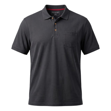 Falcon Bay Short Sleeve Advantage Polo in Black - Tall Sizes