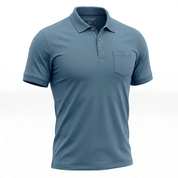 Falcon Bay Short Sleeve Advantage Polo in Blue - Tall Sizes