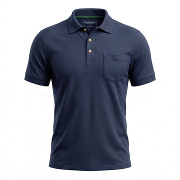 Falcon Bay Short Sleeve Advantage Polo in Navy