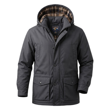 Falcon Bay Hooded Parka in Black - Tall Sizes