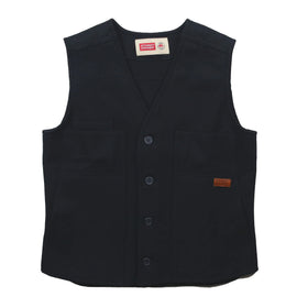 Stormy Kromer 100% Wool Button Vest in Black - Tall Sizes