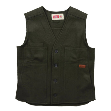Stormy Kromer 100% Wool Vest in Olive