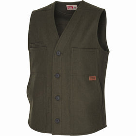 Stormy Kromer 100% Wool Vest in Olive
