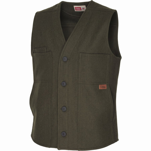 Stormy Kromer 100% Wool Vest in Olive