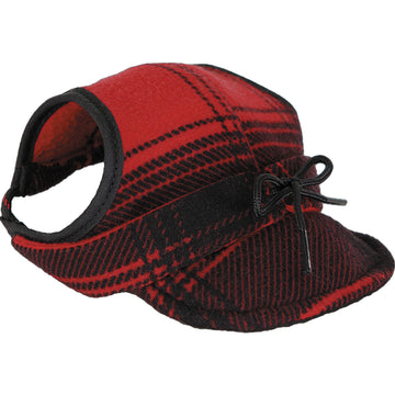 Stormy Kromer Critter Kromer Hat in Red/Black Plai