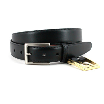 Torino Glazed Kipskin Belt with 2 Buckles (Sizes 30 - 46)