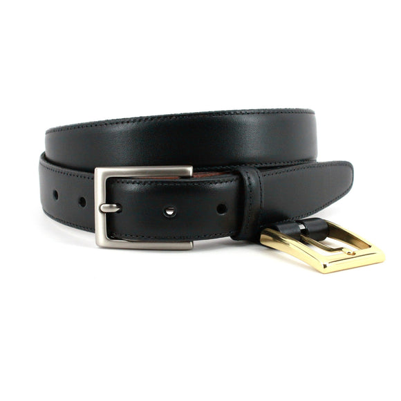 Torino Glazed Kipskin Belt with 2 Buckles (Sizes 30 - 46)