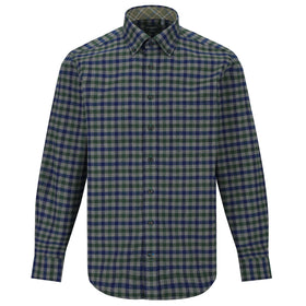 Leo Chevalier Non Iron Sport Shirt in Forest