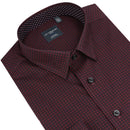 Leo Chevalier Non Iron Sport Shirt in Red-2