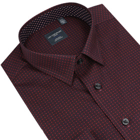 Leo Chevalier Non Iron Sport Shirt in Red - 0