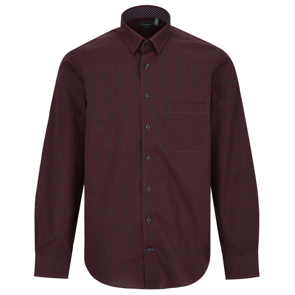 Leo Chevalier Non Iron Sport Shirt in Red