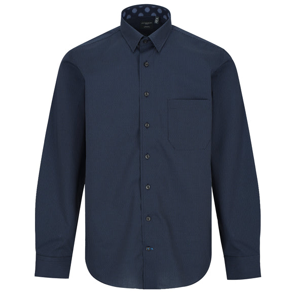 Leo Chevalier Non Iron Sport Shirt in Navy