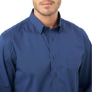 Leo Chevalier Non Iron Sport Shirt in Navy-4