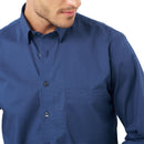 Leo Chevalier Non Iron Sport Shirt in Navy-5