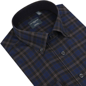 Leo Chevalier Non Iron Sport Shirt in Navy - 0