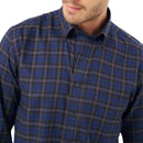 Leo Chevalier Non Iron Sport Shirt in Navy-3