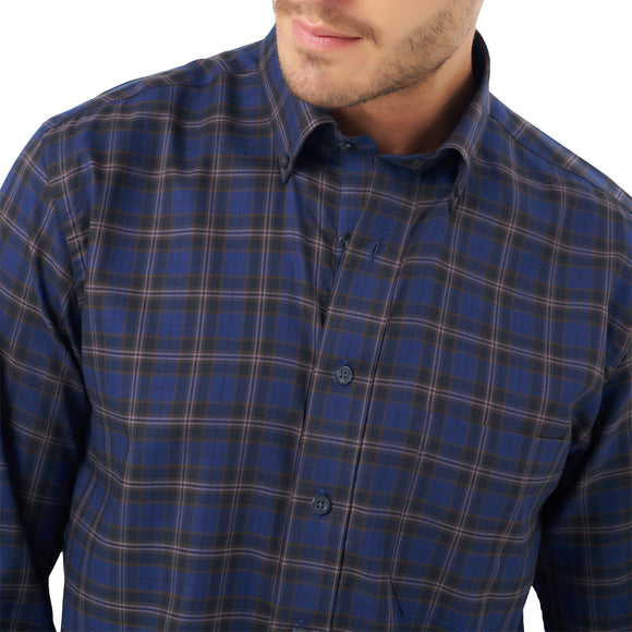 Leo Chevalier Non Iron Sport Shirt in Navy